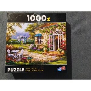 SURE LOX 1000 Piece Jigsaw Puzzle - Sung-Kim "Garden Retreat" Scenic Landscape